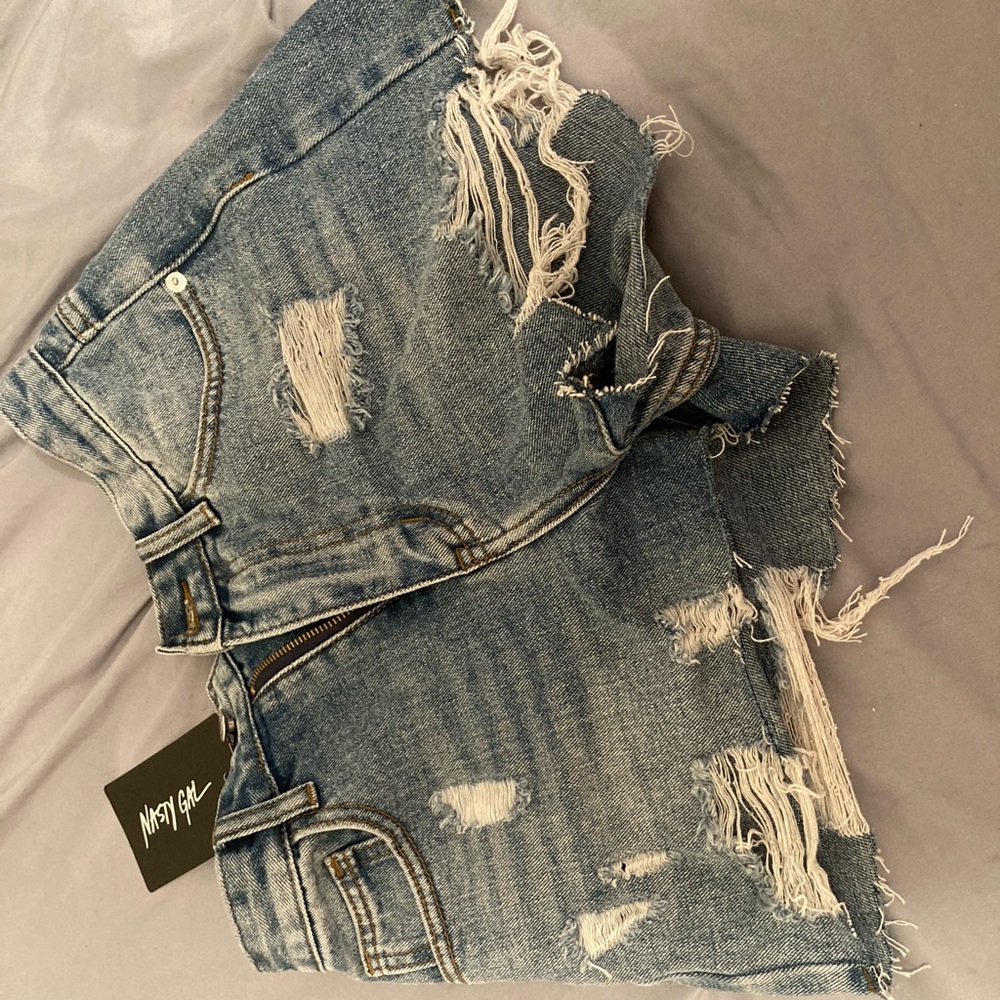 Vintage looking denim shorts